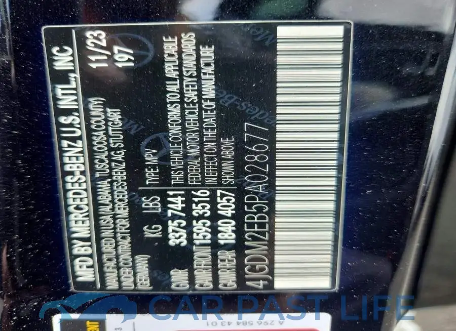 4JGDM2EB5PA028677# 14