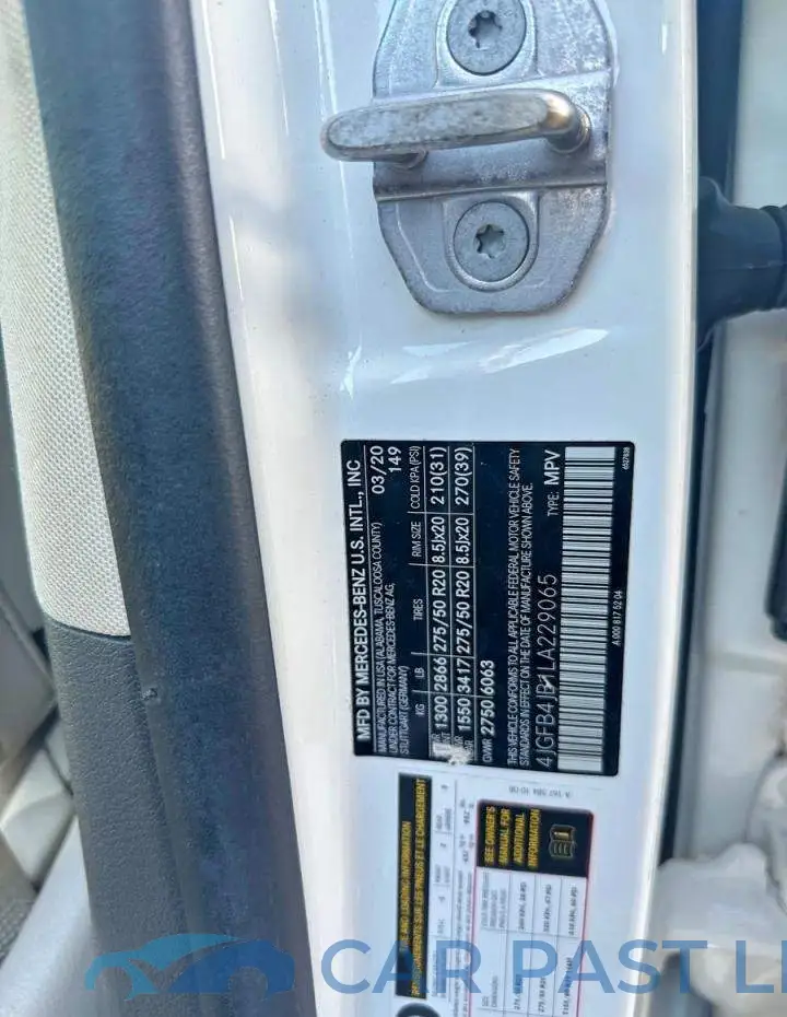 4JGFB4JB1LA229065# 10