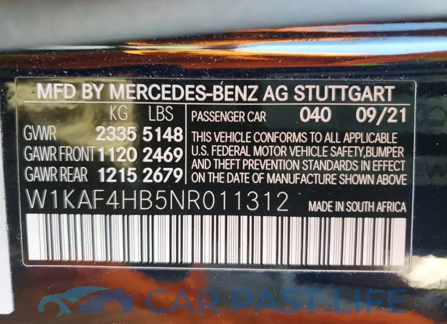 W1KAF4HB5NR011312# 12
