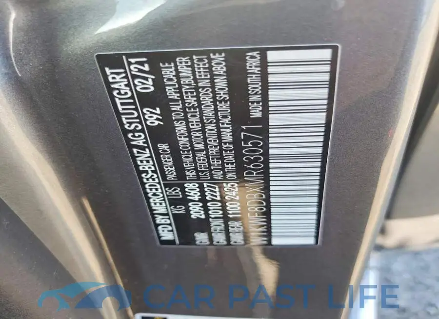 W1KWF8DBXMR630571# 12