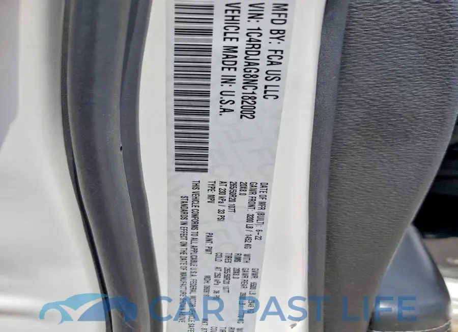 1C4RDJAG8NC182002# 13