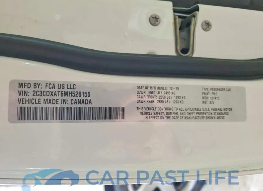 2C3CDXAT6MH526156# 13