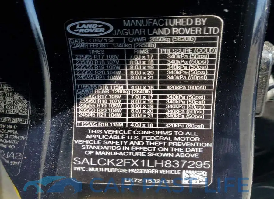 SALCK2FX1LH837295# 13