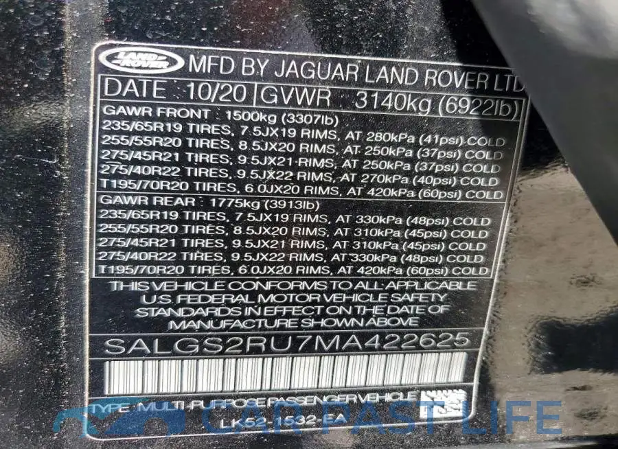 SALGS2RU7MA422625# 13