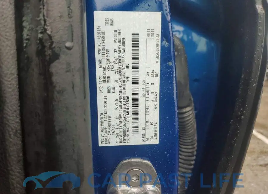5LMCJ1C91MUL07596# 13