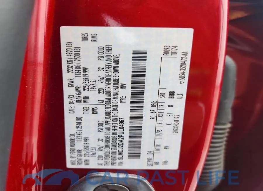 5LMCJ2DA2PUL04967# 13