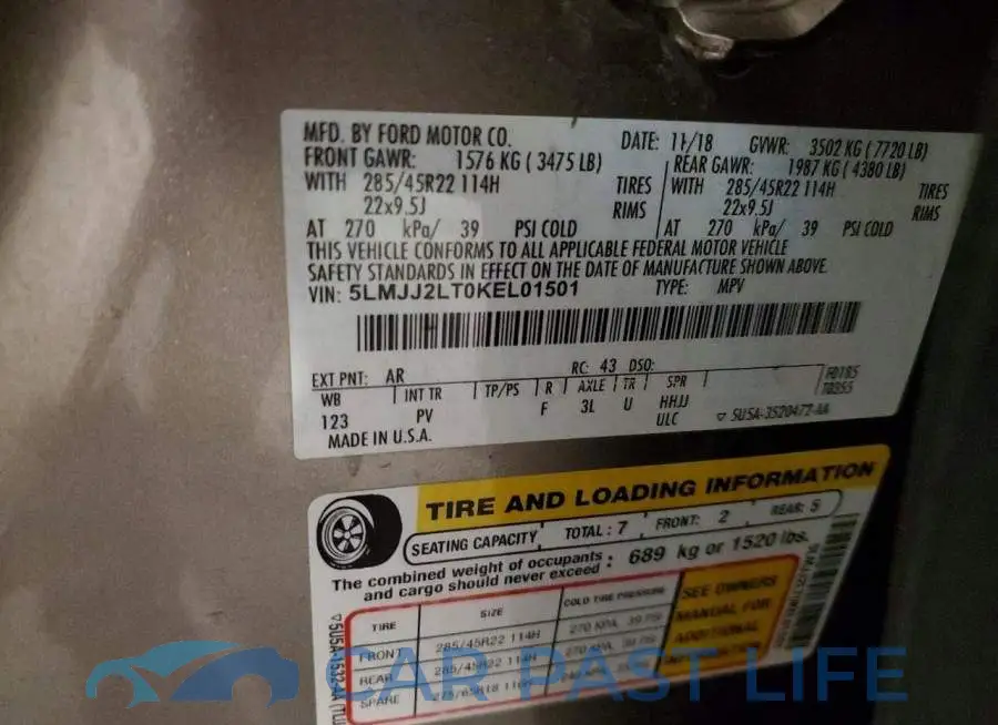 5LMJJ2LT0KEL01501# 13