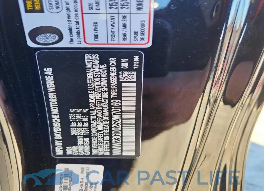 WMW23GD02S2W70169# 12
