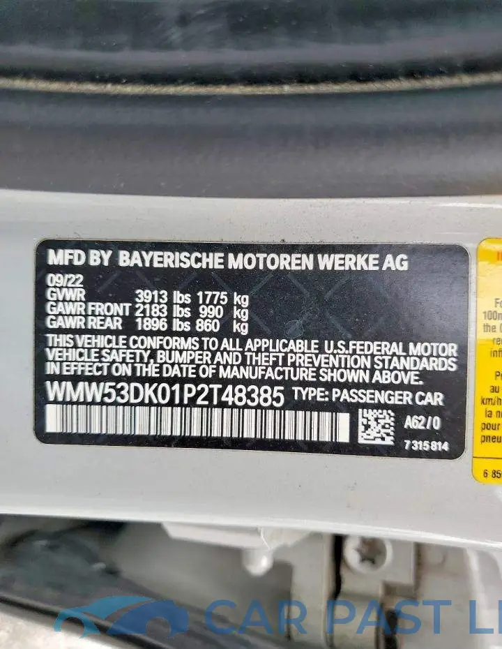 WMW53DK01P2T48385# 13
