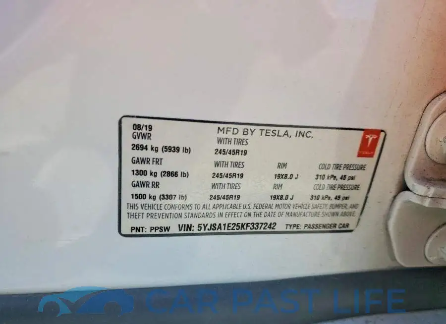 5YJSA1E25KF337242# 12