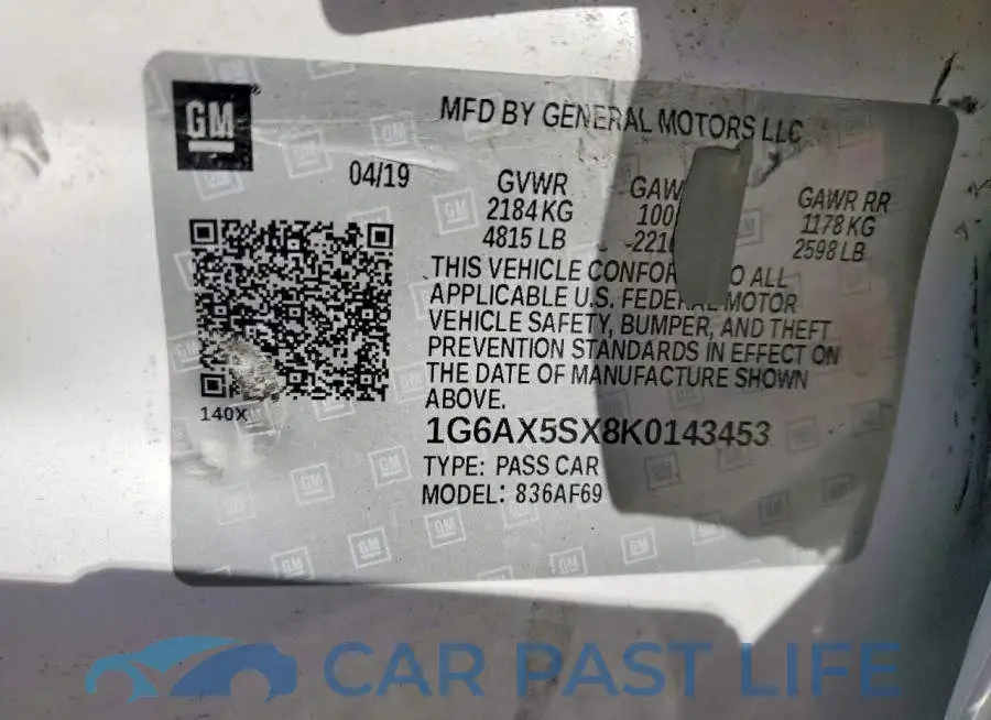 1G6AX5SX8K0143453# 13