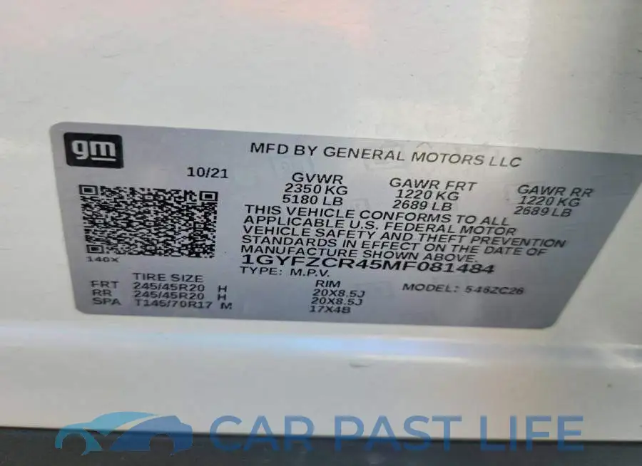 1GYFZCR45MF081484# 13