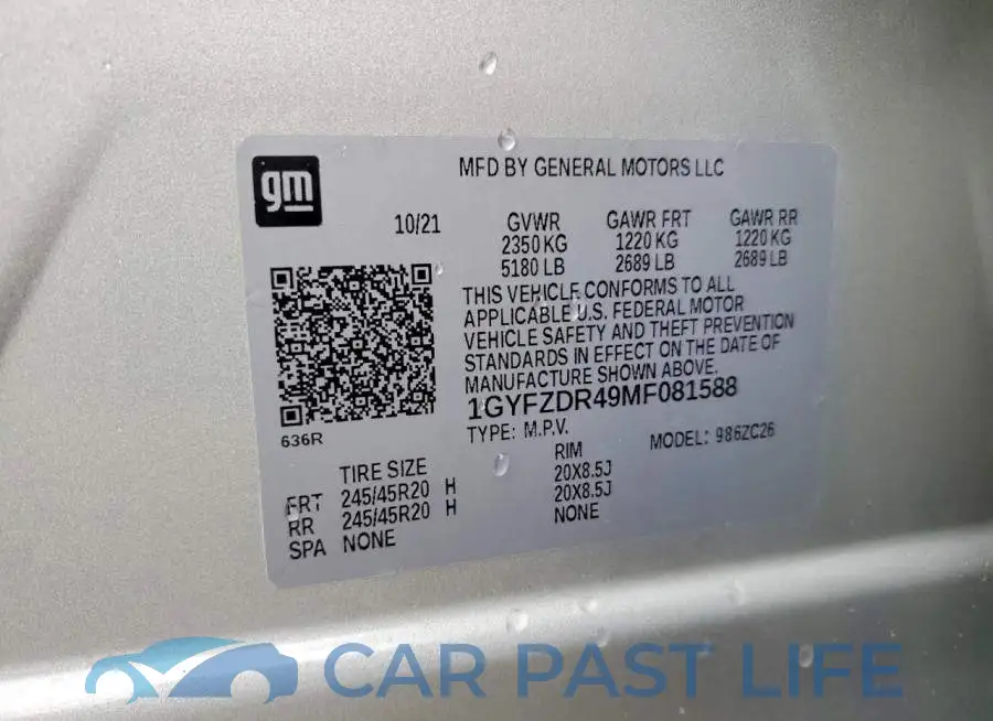 1GYFZDR49MF081588# 13
