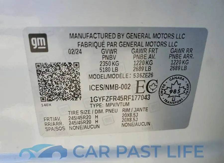 1GYFZFR45RF177043# 13