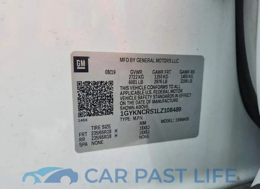 1GYKNCRS1LZ108489# 13