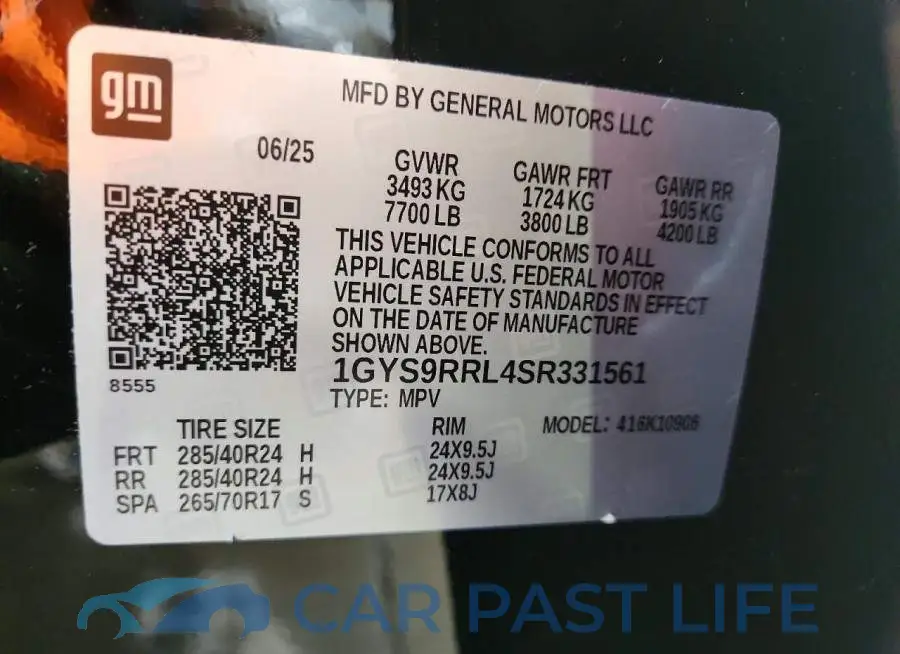 1GYS9RRL4SR331561# 14