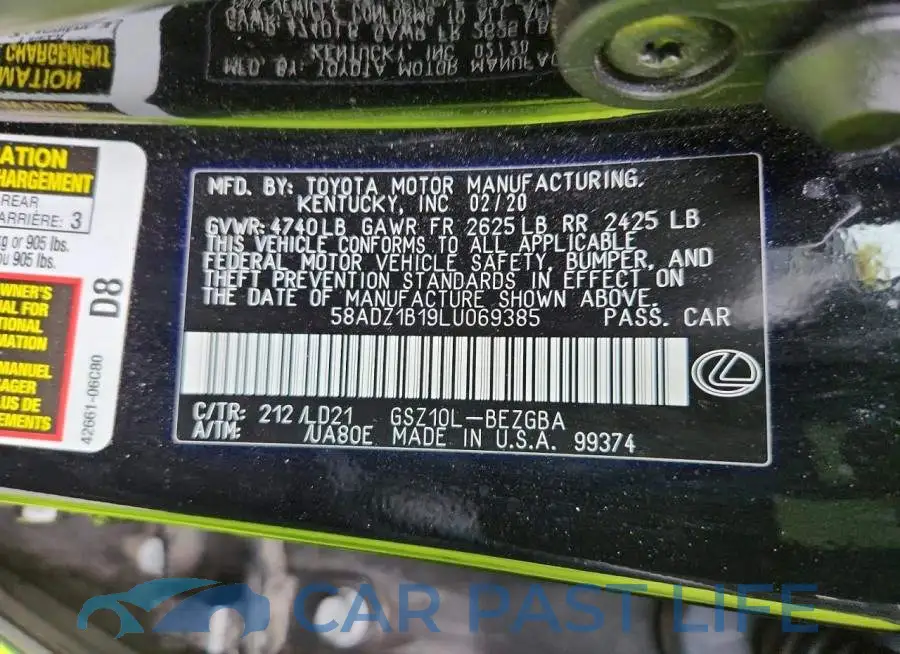 58ADZ1B19LU069385# 13