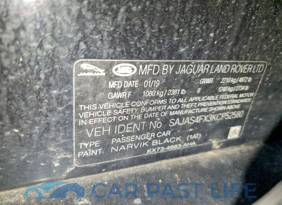 SAJAS4FX3KCP52580# 12