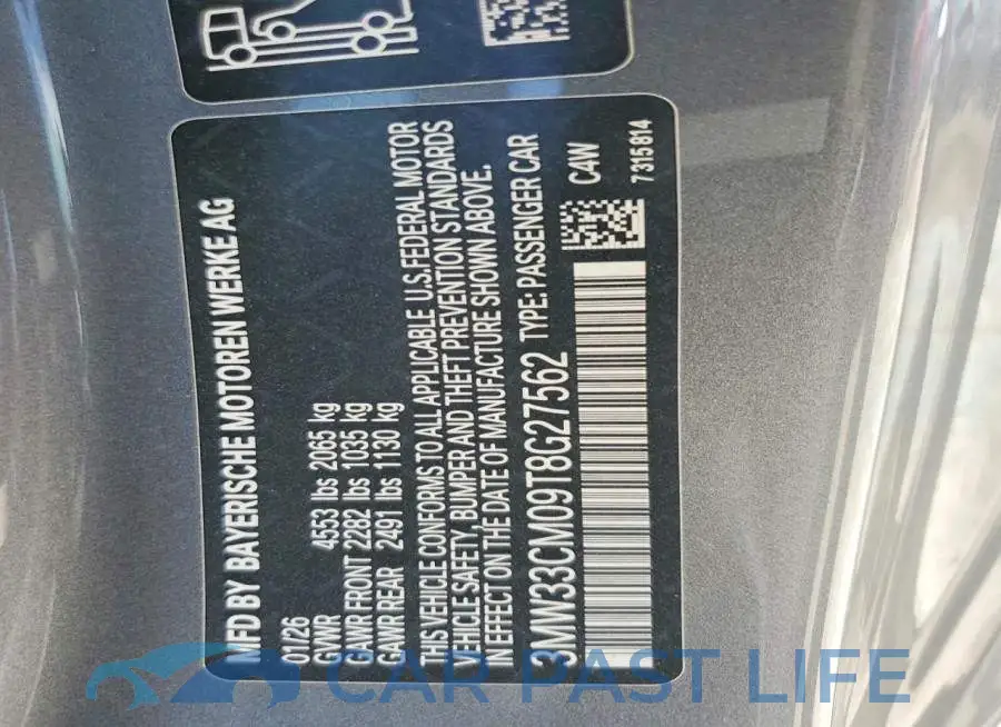 3MW33CM09T8G27562# 12