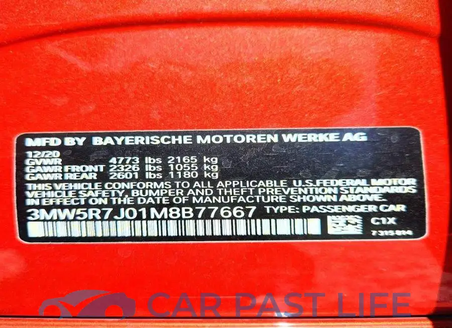 3MW5R7J01M8B77667# 12