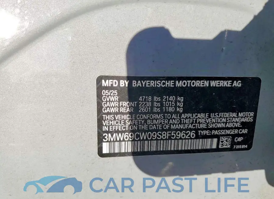 3MW69CW09S8F59626# 12
