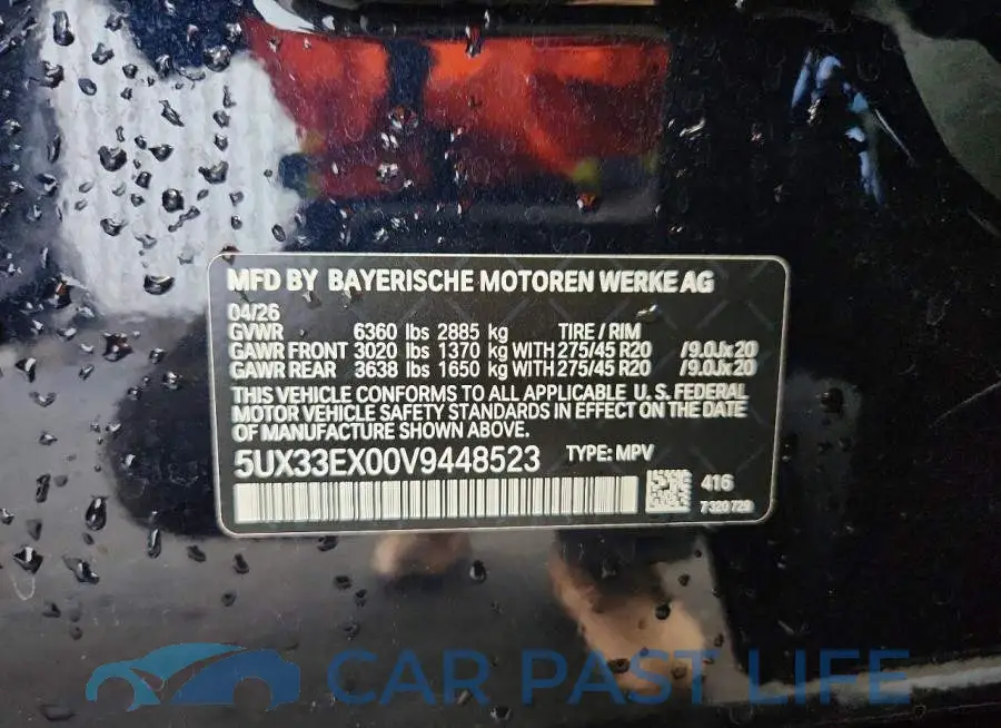 5UX33EX00V9448523# 13