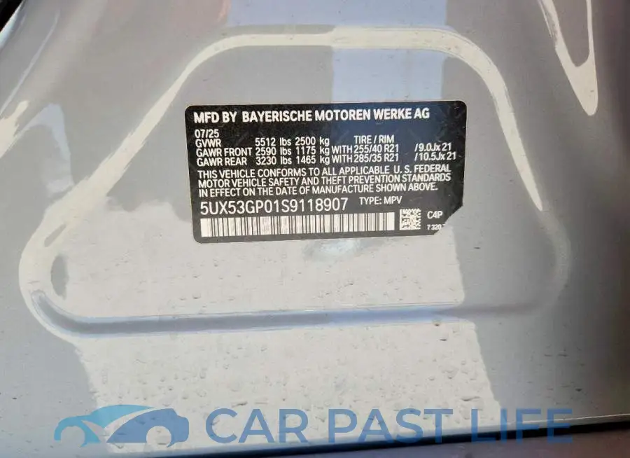 5UX53GP01S9118907# 14