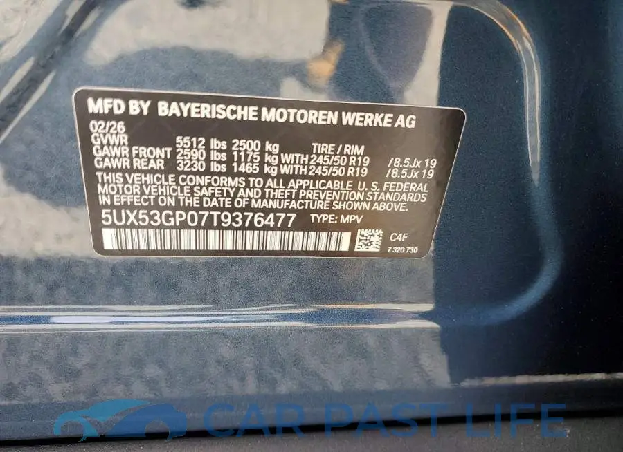 5UX53GP07T9376477# 14