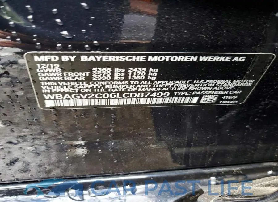 WBAGV2C06LCD87499# 12