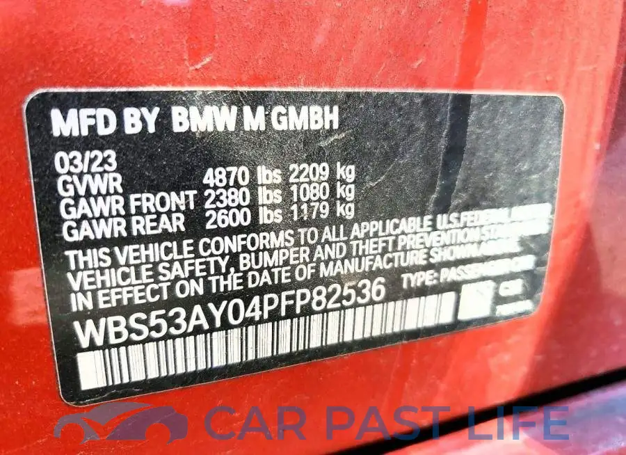 WBS53AY04PFP82536# 12