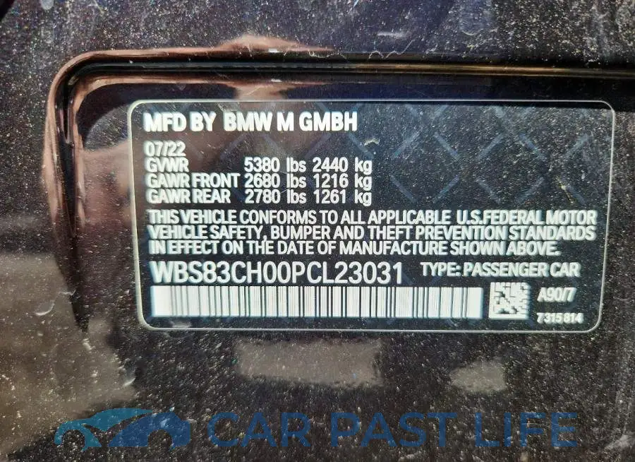 WBS83CH00PCL23031# 12