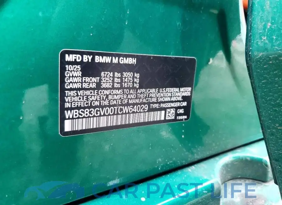 WBS83GV00TCW64029# 12
