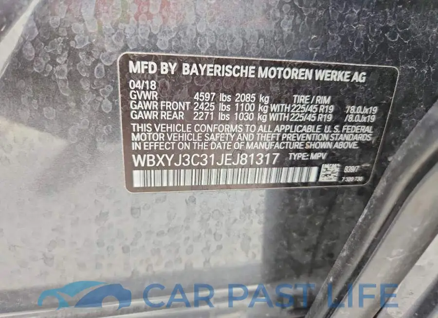 WBXYJ3C31JEJ81317# 12