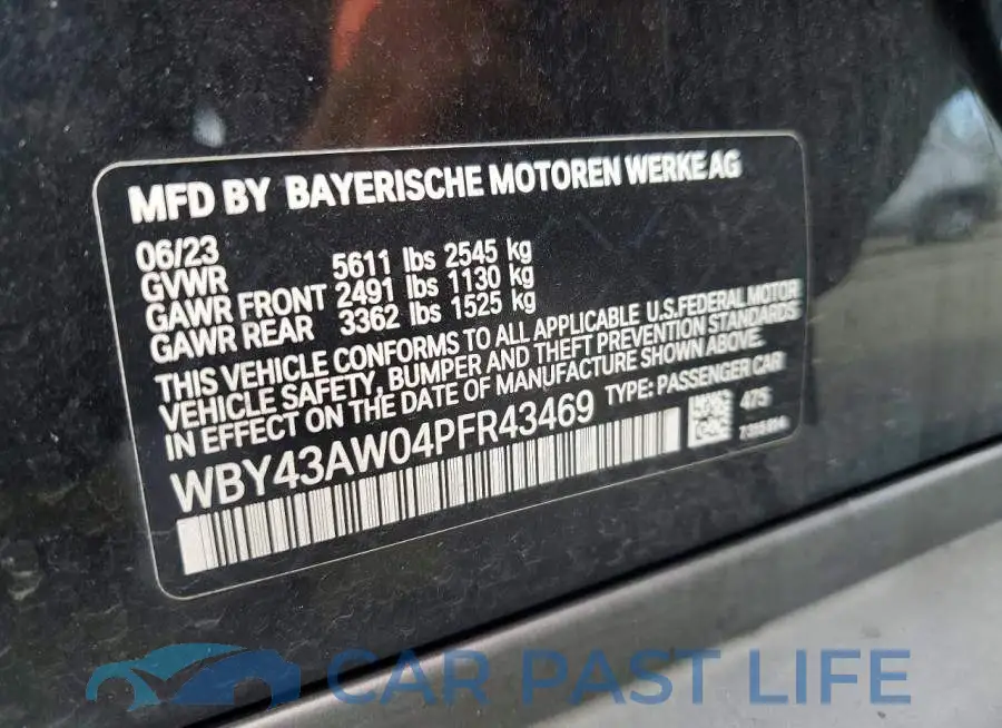 WBY43AW04PFR43469# 12