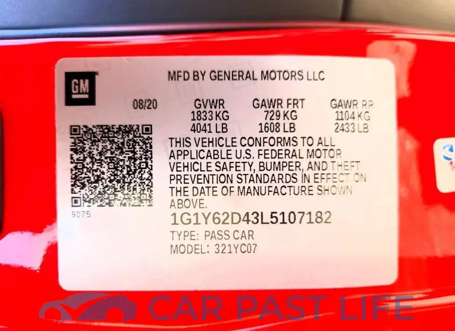 1G1Y62D43L5107182# 12