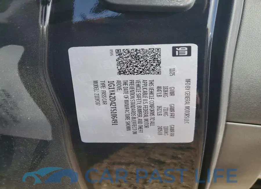 1G1YA2D42T5106491# 12