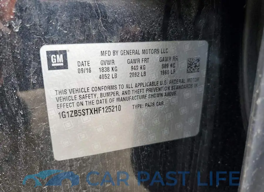 1G1ZB5STXHF125210# 12