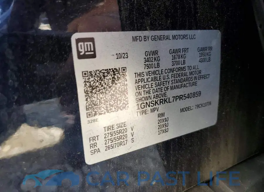 1GNSKRKL7PR540859# 13
