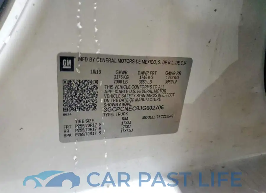 3GCPCNEC9JG602706# 12
