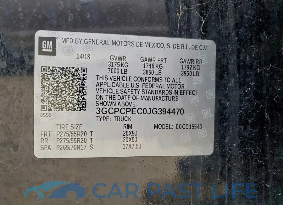 3GCPCPEC0JG394470# 12