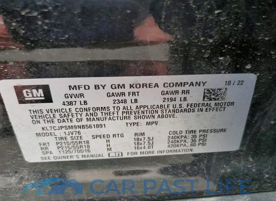 KL7CJPSM9NB561891# 14