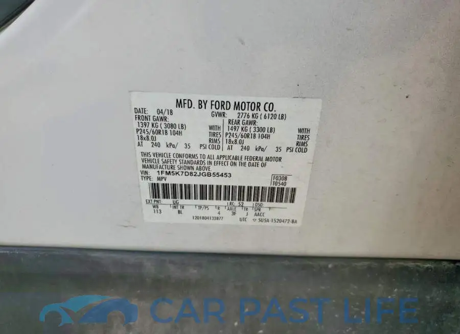 1FM5K7D82JGB55453# 13