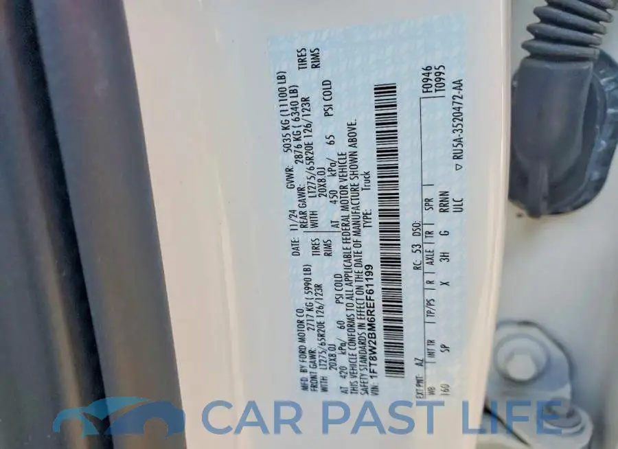 1FT8W2BM6REF61199# 12