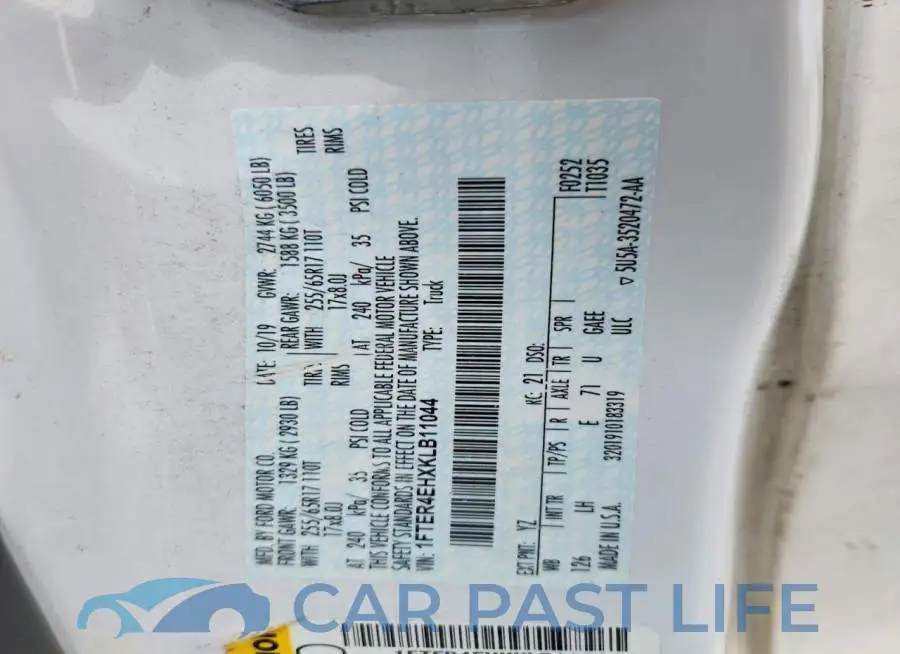 1FTER4EHXKLB11044# 12