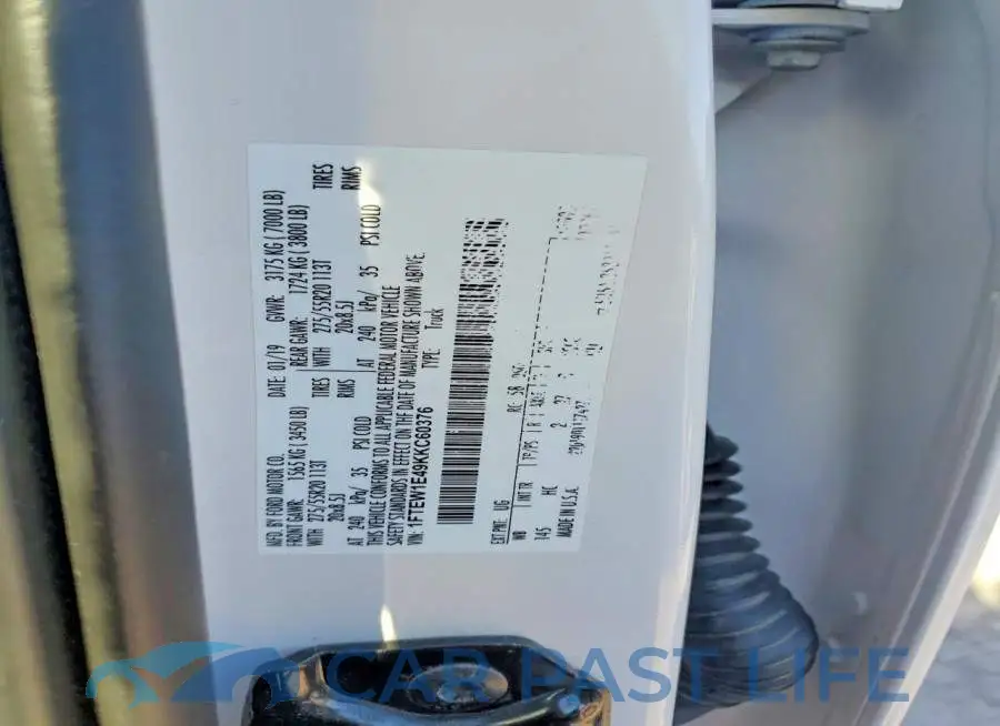 1FTEW1E49KKC60376# 12
