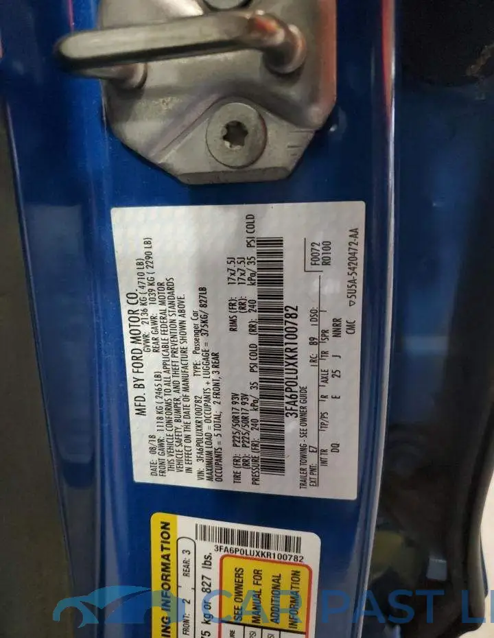 3FA6P0LUXKR100782# 13