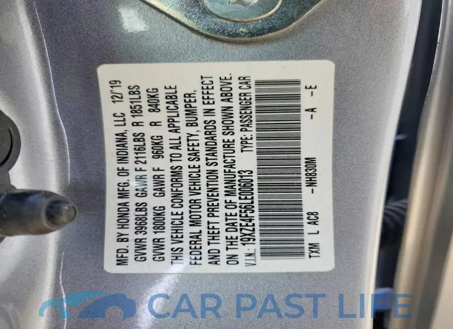 19XZE4F56LE006013# 12