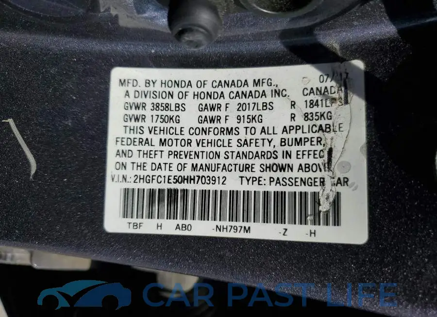 2HGFC1E50HH703912# 12