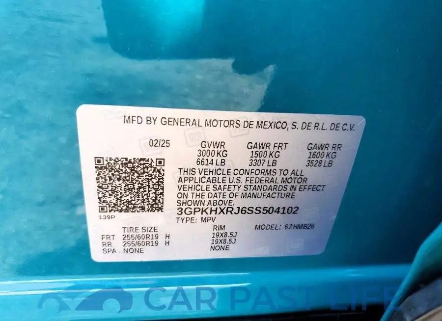 3GPKHXRJ6SS504102# 13