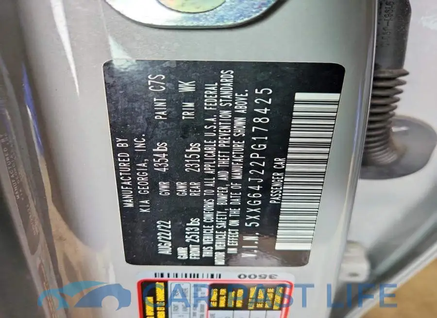 5XXG64J22PG178425# 12